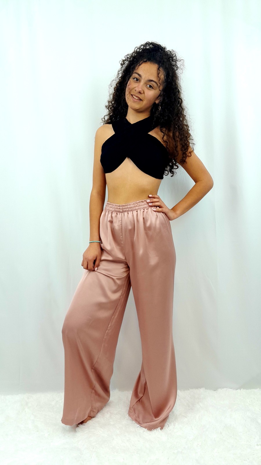 Pantalon satiné