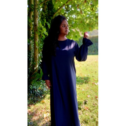 Robe Abaya manche volant